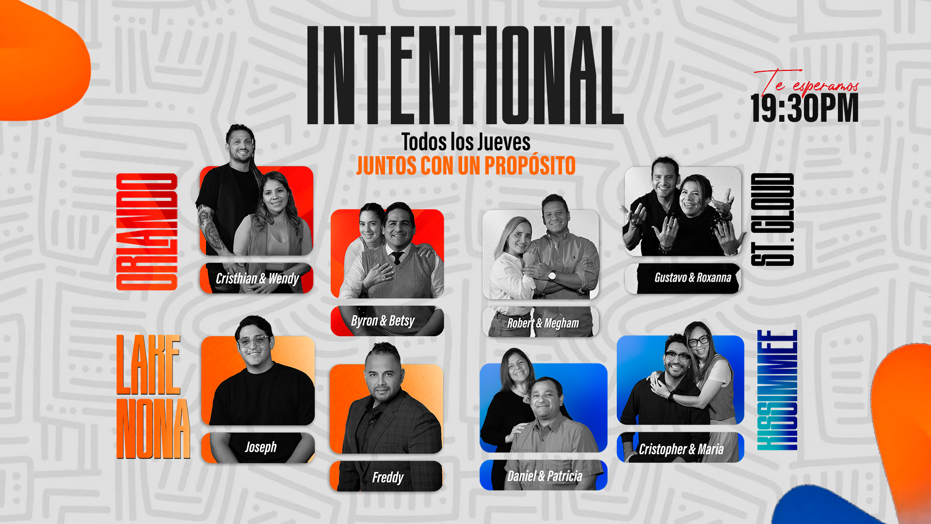 Equipo Intentional de las sedes Orlando, Saint Cloud, Lake Nona y Kissimmee